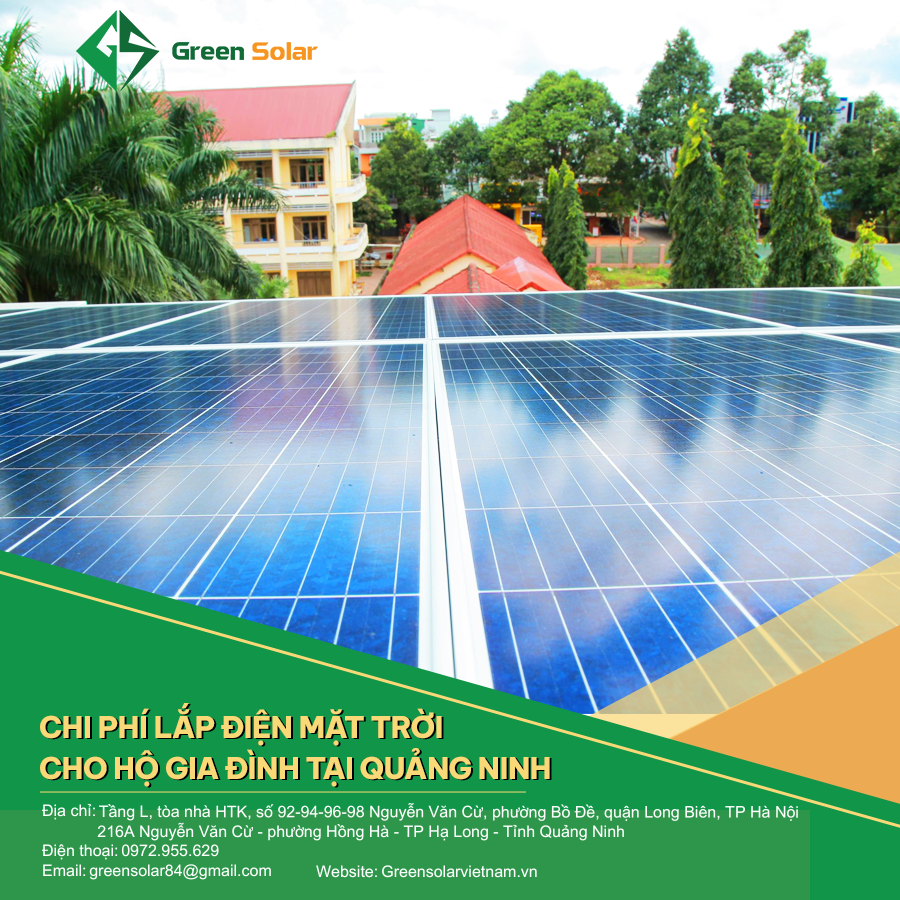 Chi phí lắp điện mặt trời cho hộ gia đình tại Quảng Ninh