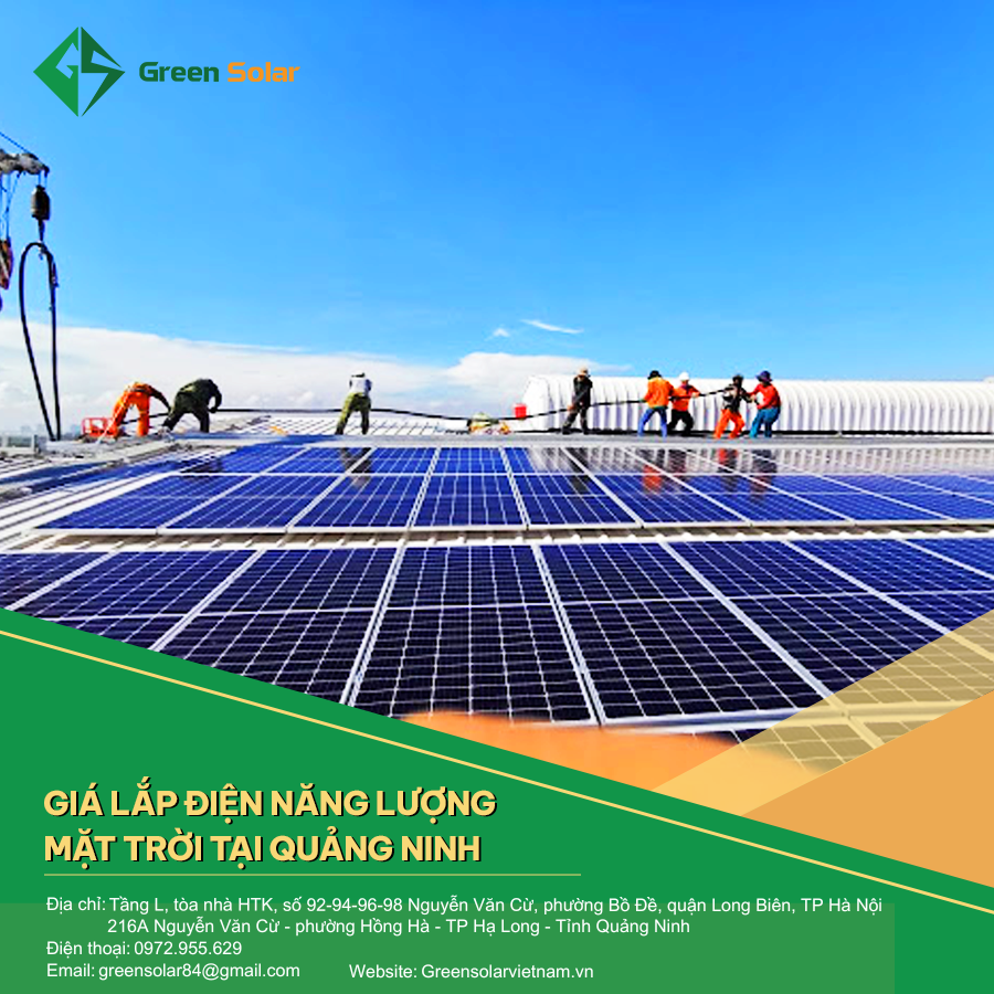 Giá lắp điện năng lượng mặt trời tại Quảng Ninh