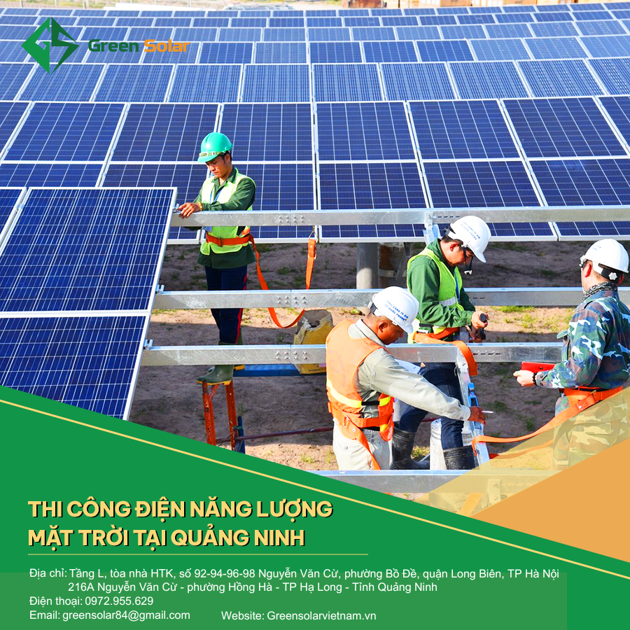 Thi công điện năng lượng mặt trời tại Quảng Ninh chuyên nghiệp