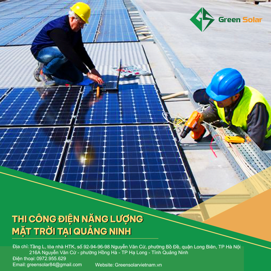 Thi công điện năng lượng mặt trời tại Quảng Ninh uy tín