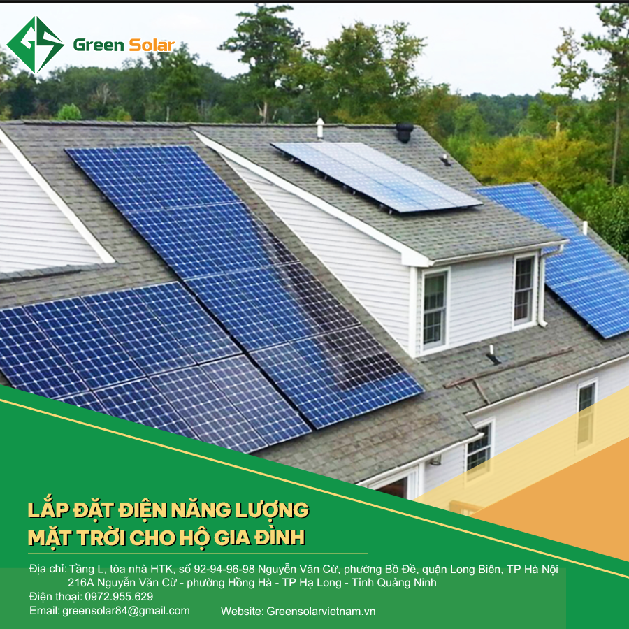 Lắp điện năng lượng mặt trời cho hộ gia đình tại Quảng Ninh