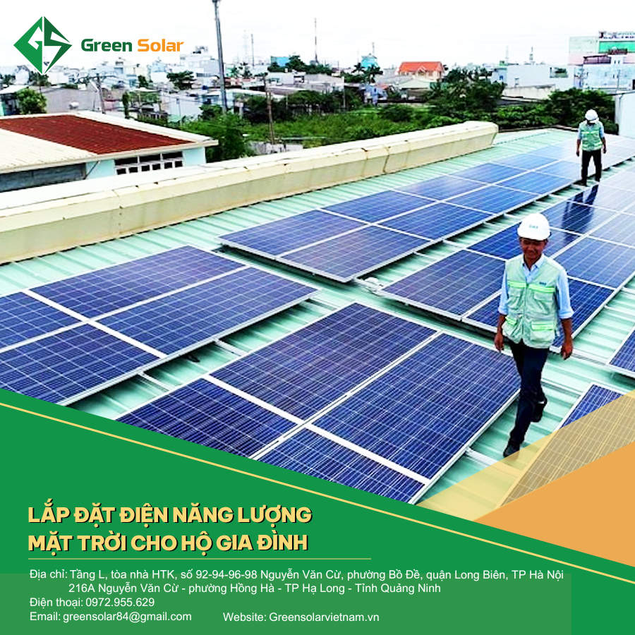 Lắp điện năng lượng mặt trời cho hộ gia đình tại Quảng Ninh uy tín