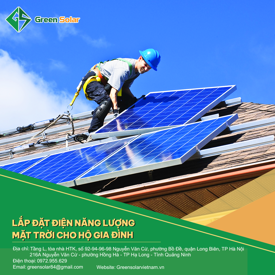 Lắp điện năng lượng mặt trời cho hộ gia đình tại Quảng Ninh đúng tiêu chuẩn
